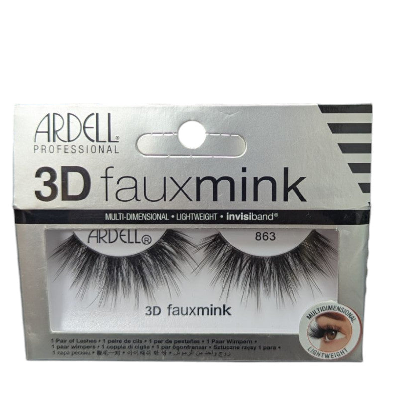 False Eyelashes 3D Fauxmink Multi-Dimensional Natural-Look Lashes - 2 Pairs