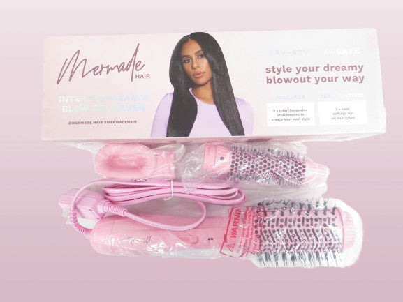 Interchangeable Hair Blow Dry Brush - Pink, MH6001