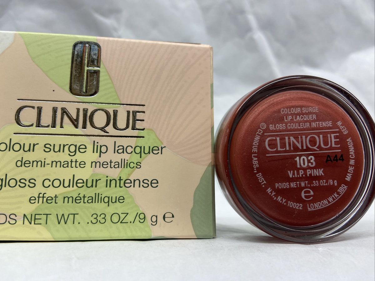 Clinique Lip Lacquer Gloss 103 VIP Pink - 2 Pack, 0.33oz, Lip Makeup