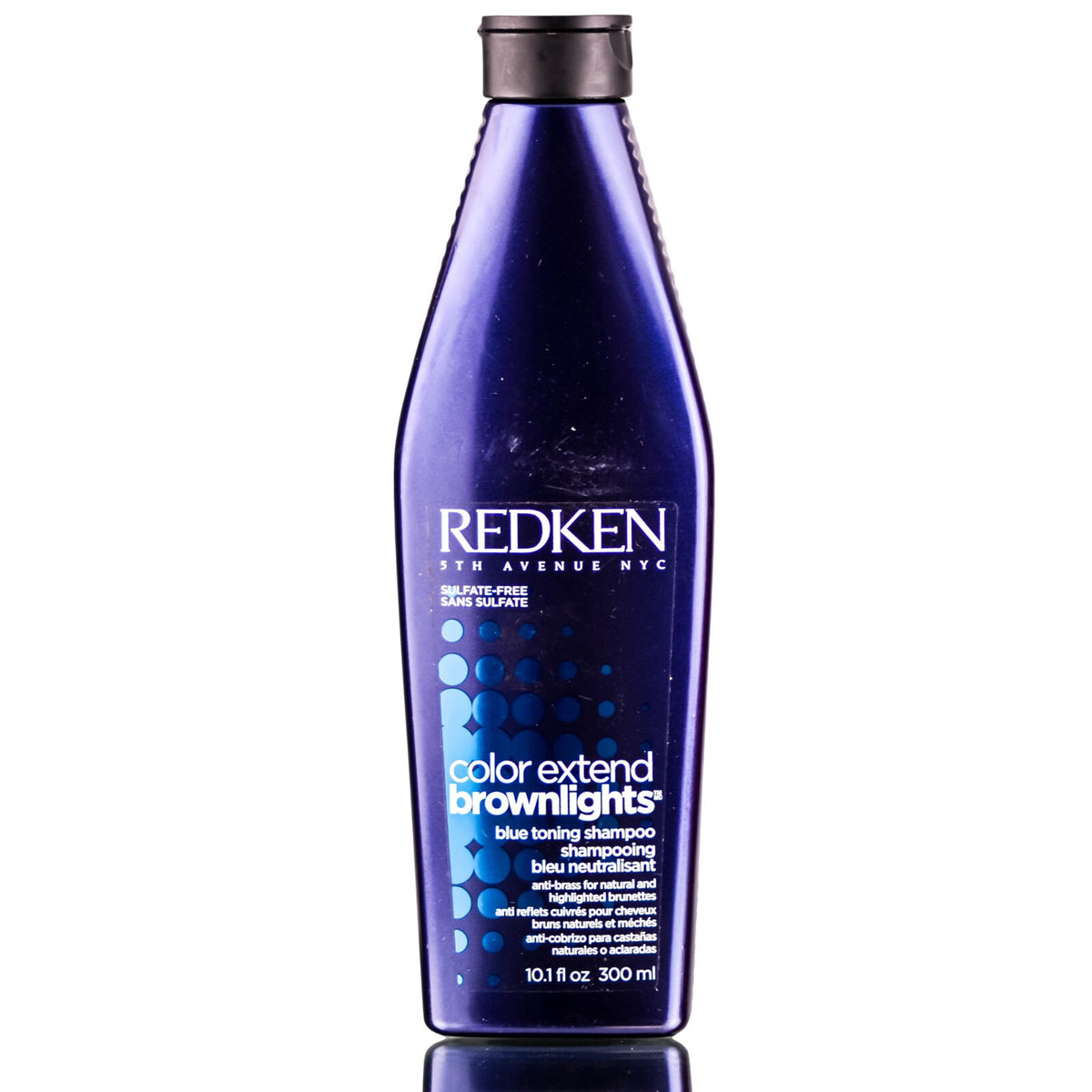 Blue Toning Shampoo for Brunettes - Sulfate-Free Brown Hair Care 10.1 oz