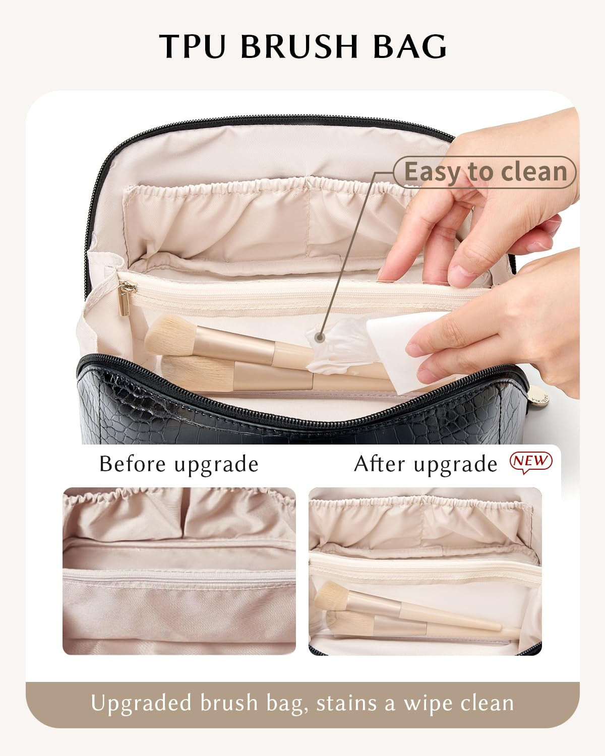 Waterproof Makeup & Toiletry Organizer Bag for Women - Travel & Daily Use