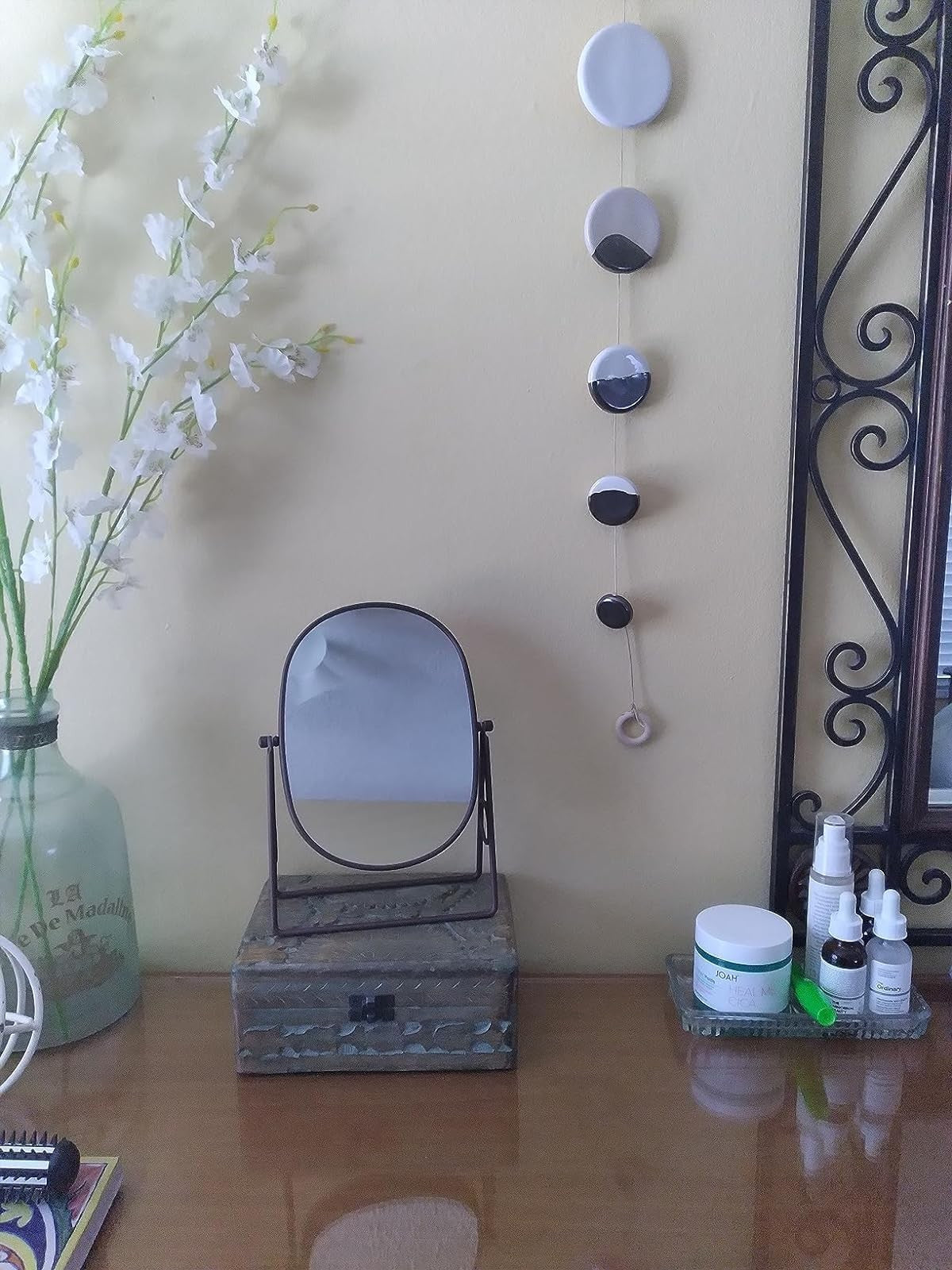 Classic Dual-Sided 5X / 1X Magnifying Tabletop Vanity Mirror, Chrome