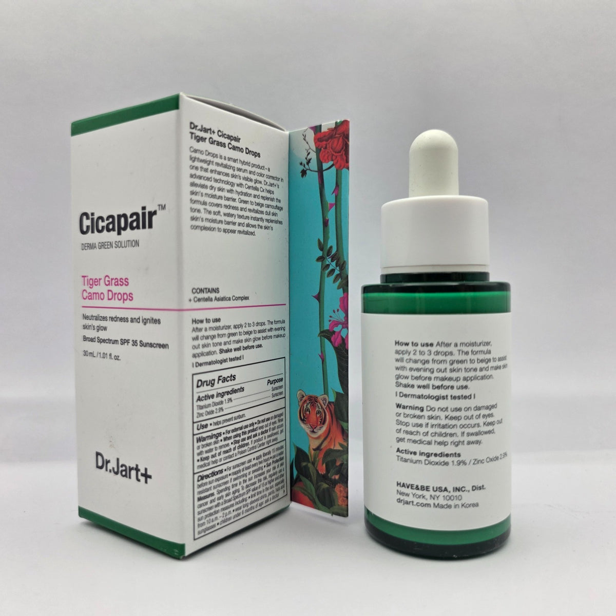Dr. Jart Cicapair Tiger Grass Camo Drops SPF 35 Tinted Serum for Skin Repair