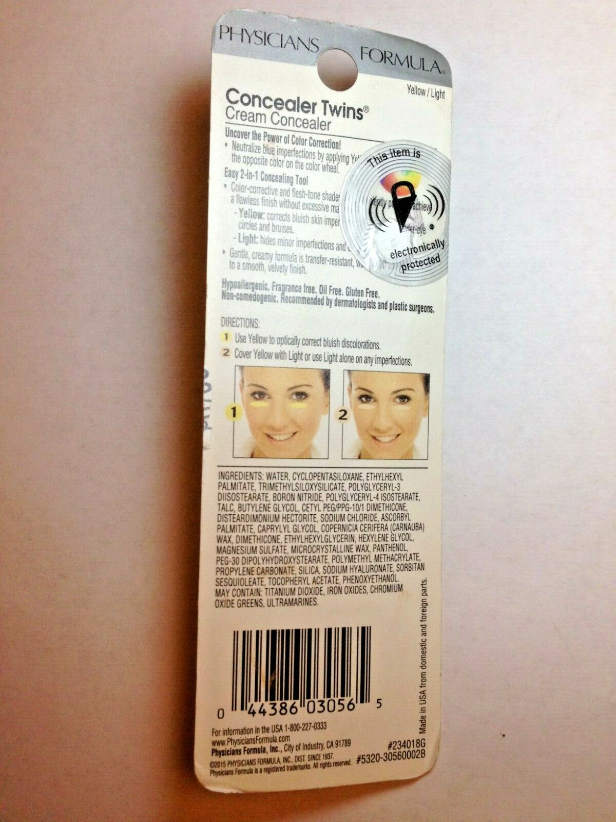 Physicians Formula Concealer Twins 2-in-1 Correct & Cover Cream Set - Yellow & Light