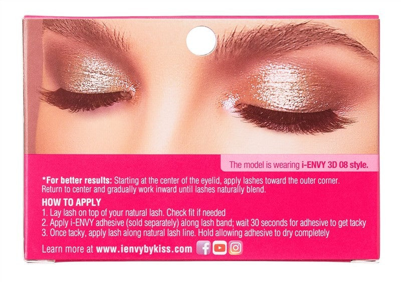 2 Pack Multi-Angle & Volume False Eyelashes - Glam 3D Lashes #08