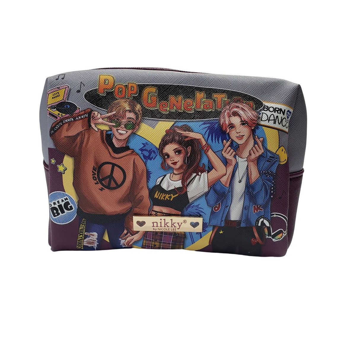 Nicole Lee Cosmetic Bag - Travel Makeup Organizer, Stylish Compact Design