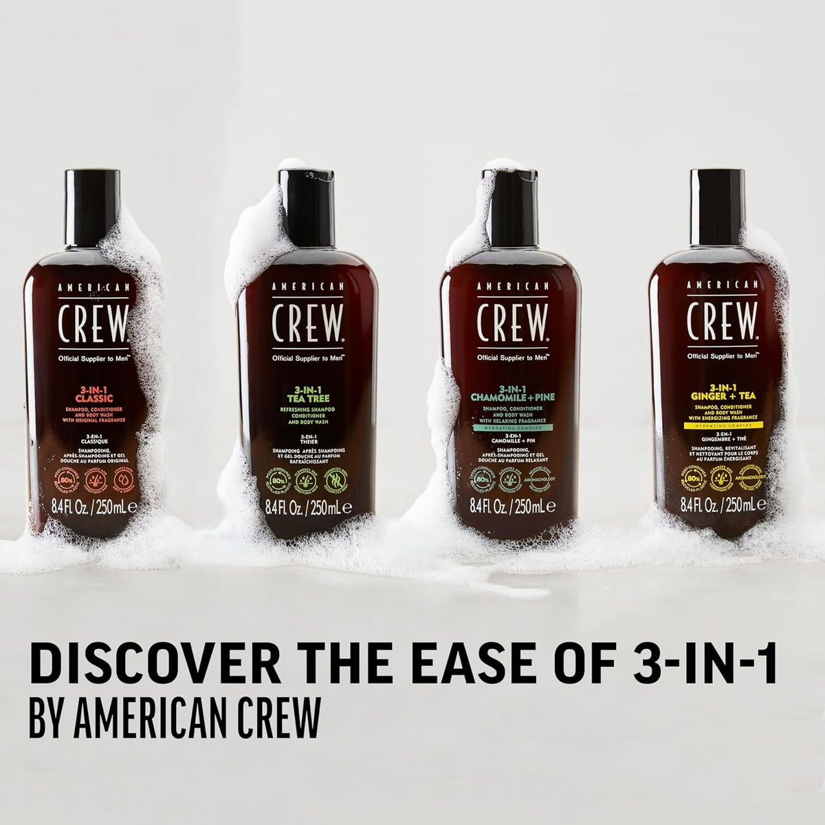 Men's Hydrating 3-in-1 Shampoo Body Wash - All Hair & Skin Types