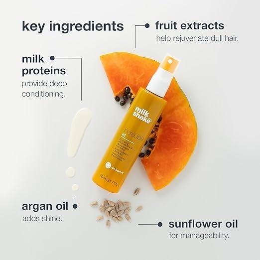 Hair Oil with Argan & Sunflower for Shine and Nourishment - 1.7oz
