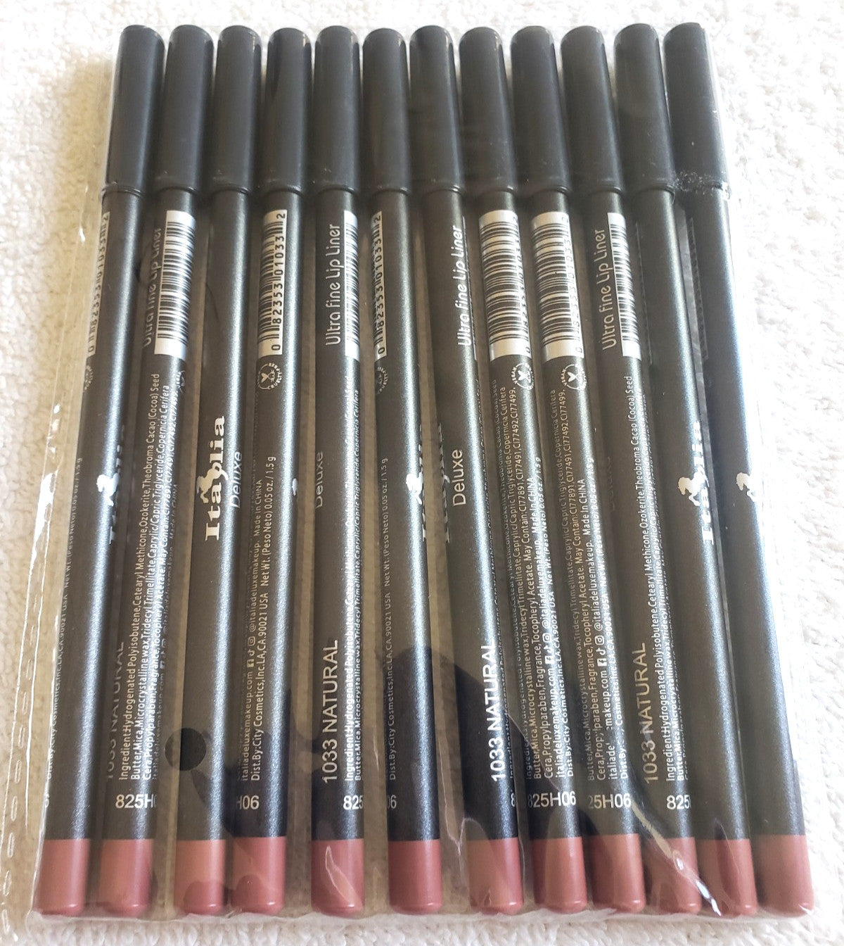Ultra Fine Lip Liner Pencils - Assorted Colors, Long Lasting, Soft & Smooth
