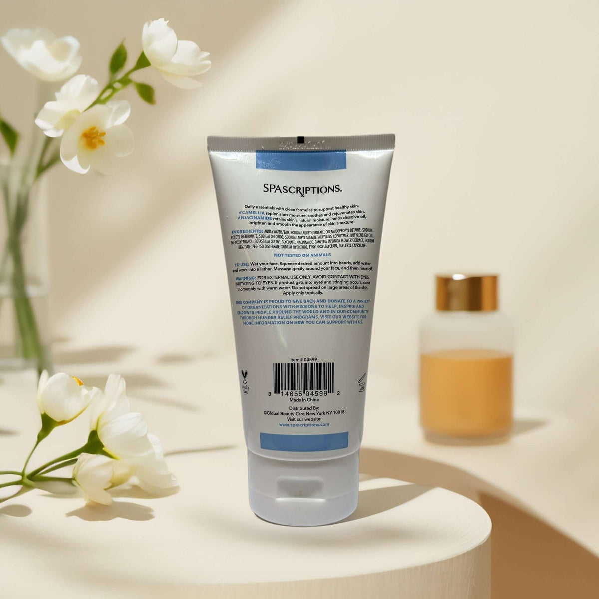 Camellia Niacinamide Face Wash - Fragrance-Free Cleanser for All Skin Types