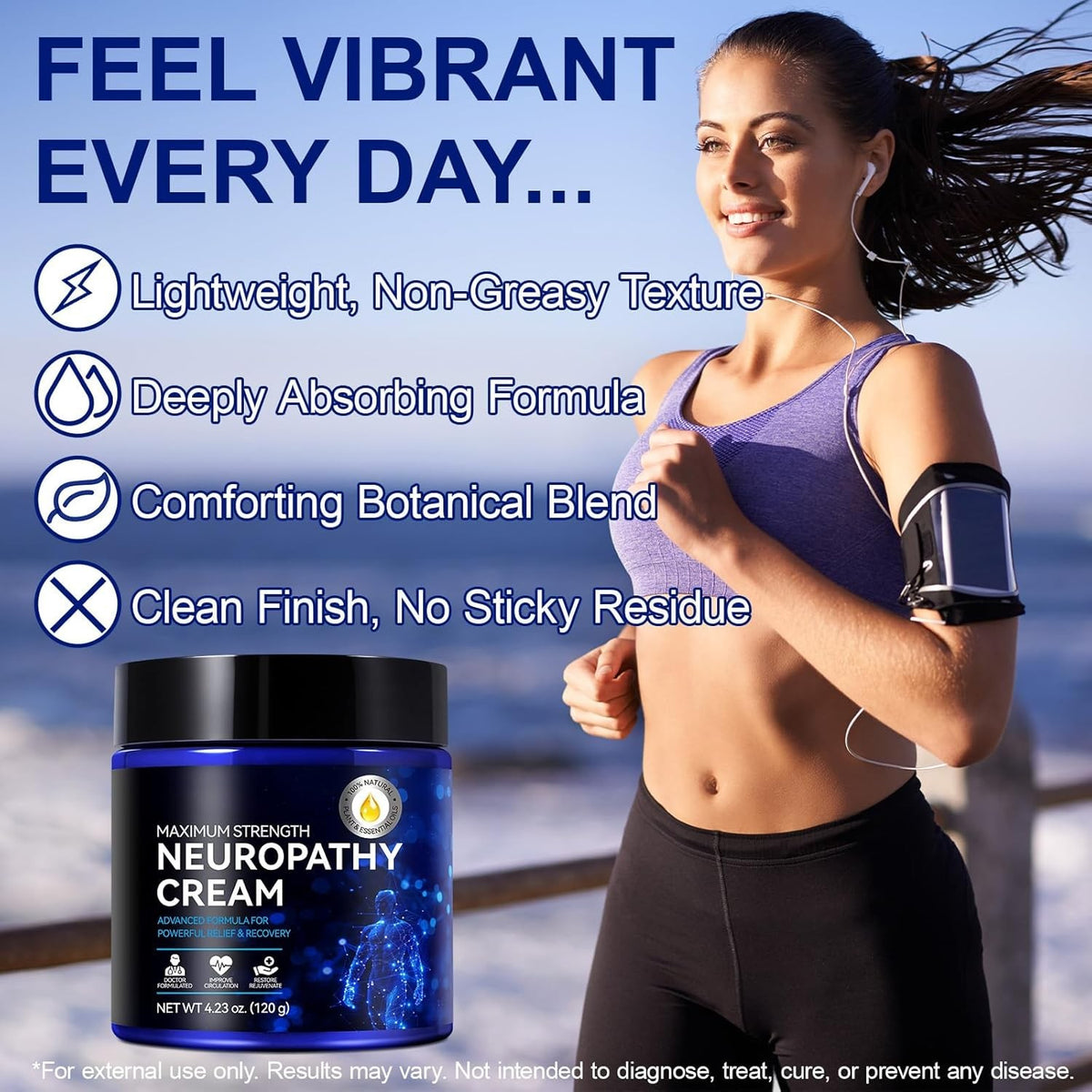 Neuropathy Cream Extra Strength - Nerve Relief for Feet, Legs & Hands