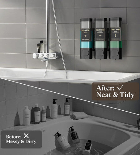 Luxspire Shampoo and Conditioner Dispenser, Shower Soap Dispenser