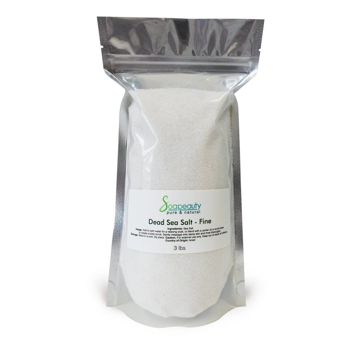 DEAD SEA SALT Fine Grain 100% Pure Natural UNSCENTED | Soapeauty