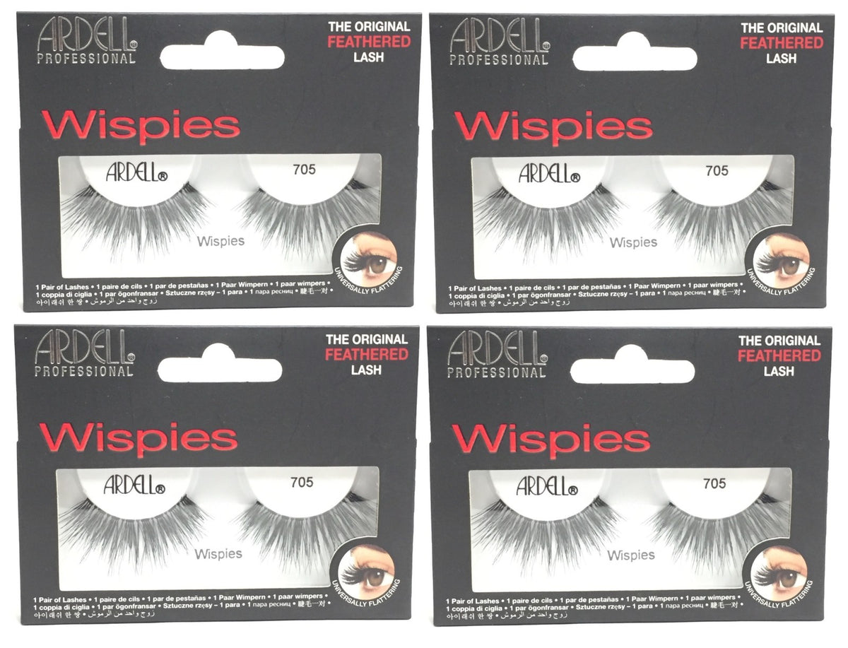 (4 Pack) Ardell Wispies 705 Hair & Eye Lash Extensions, Item #33186