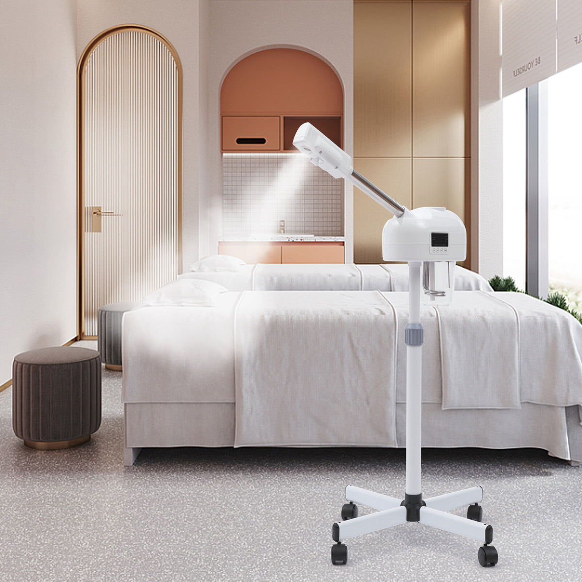 Facial Steamer with Ozone & Rotatable Arm - Home Spa Skincare