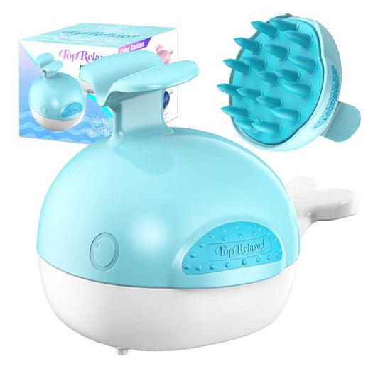 Whale-Shaped Scalp Massage Brush Silicone Shampoo Brush for Hair Growth