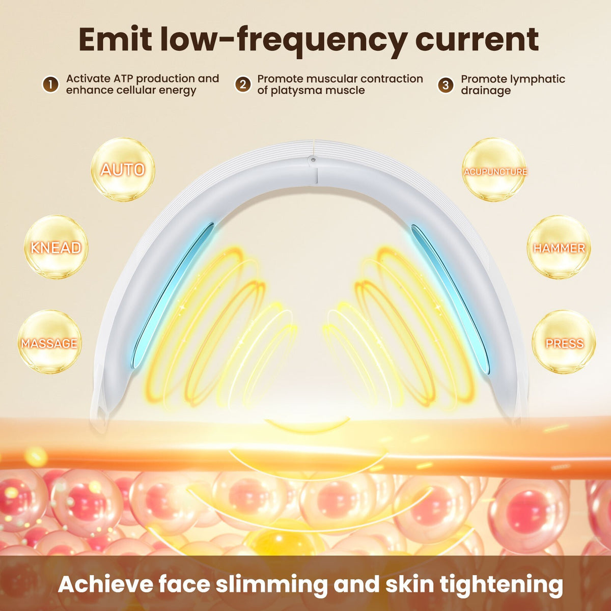 Electric V-Face Shaping Massager for Face Lifting and Slimming