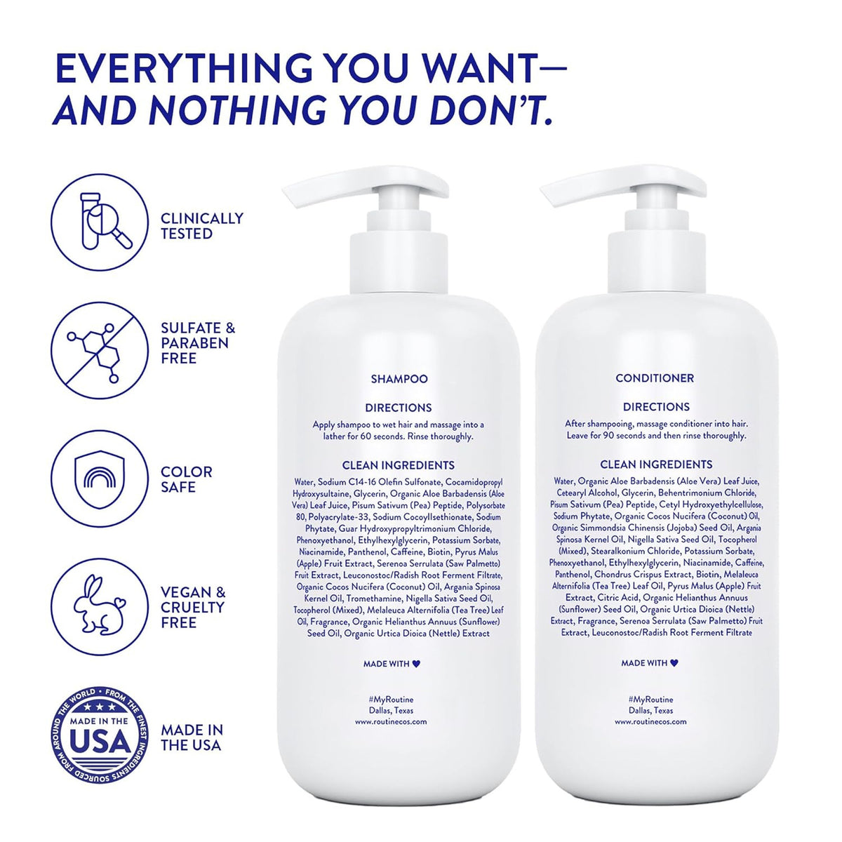Anti-Thinning Shampoo and Conditioner Set - Unscented