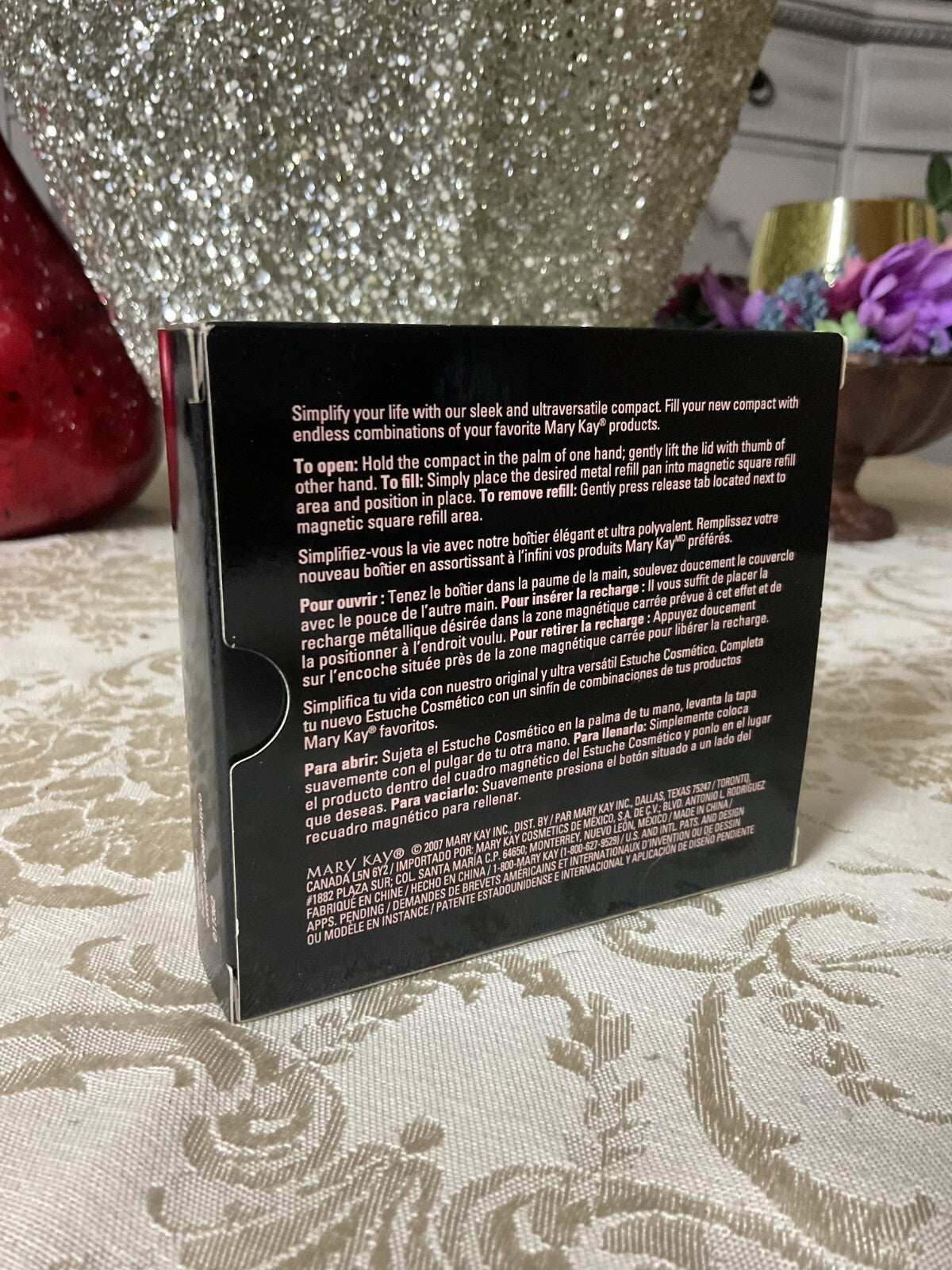 Mary Kay Cosmetic Organizer: Compact with Lipstick Holder