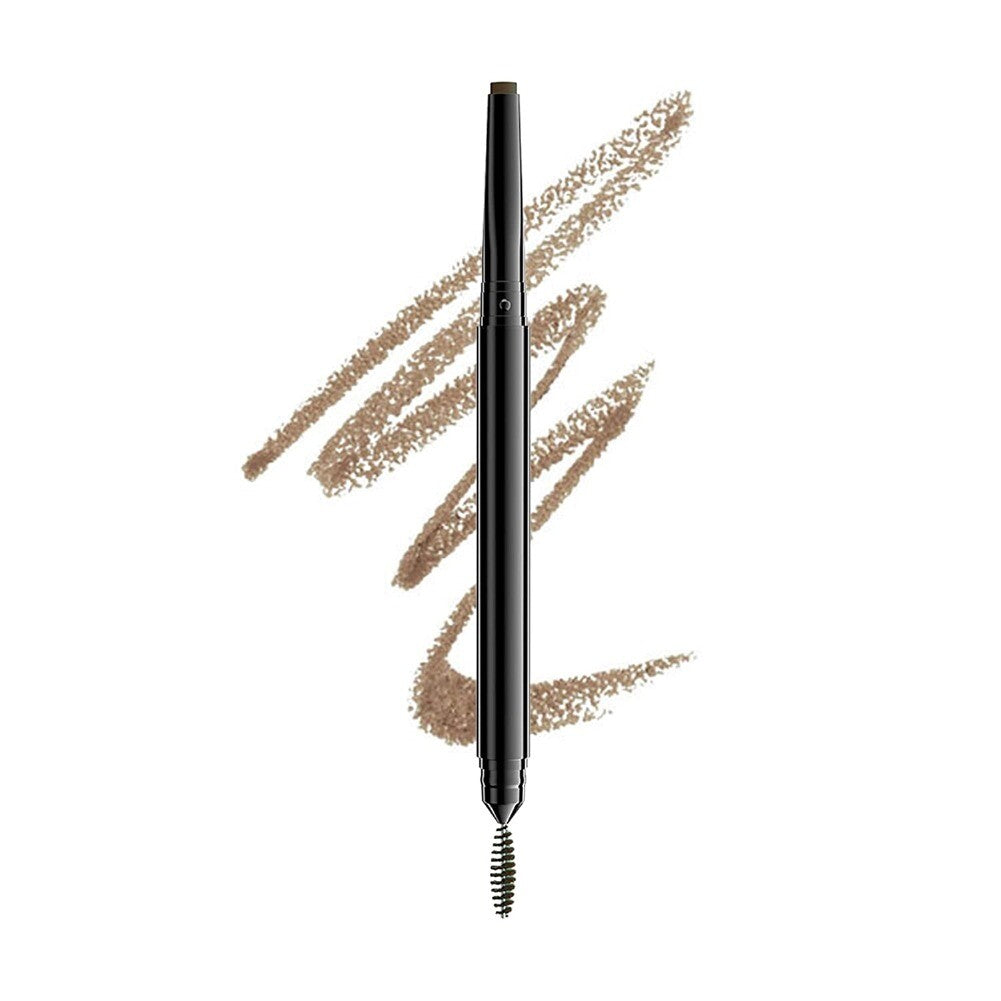 Dual-End Eyebrow Pencil with Spoolie - Precise Hair-Like Strokes & Blending