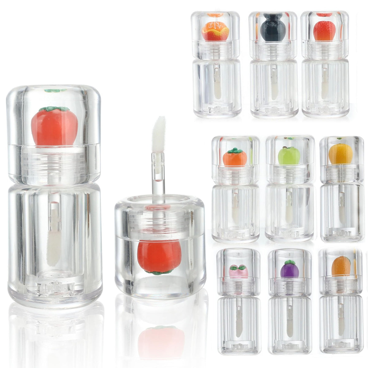 Clear Lip Gloss Tubes 3.5ml - 10 Pack Refillable Cosmetic Containers