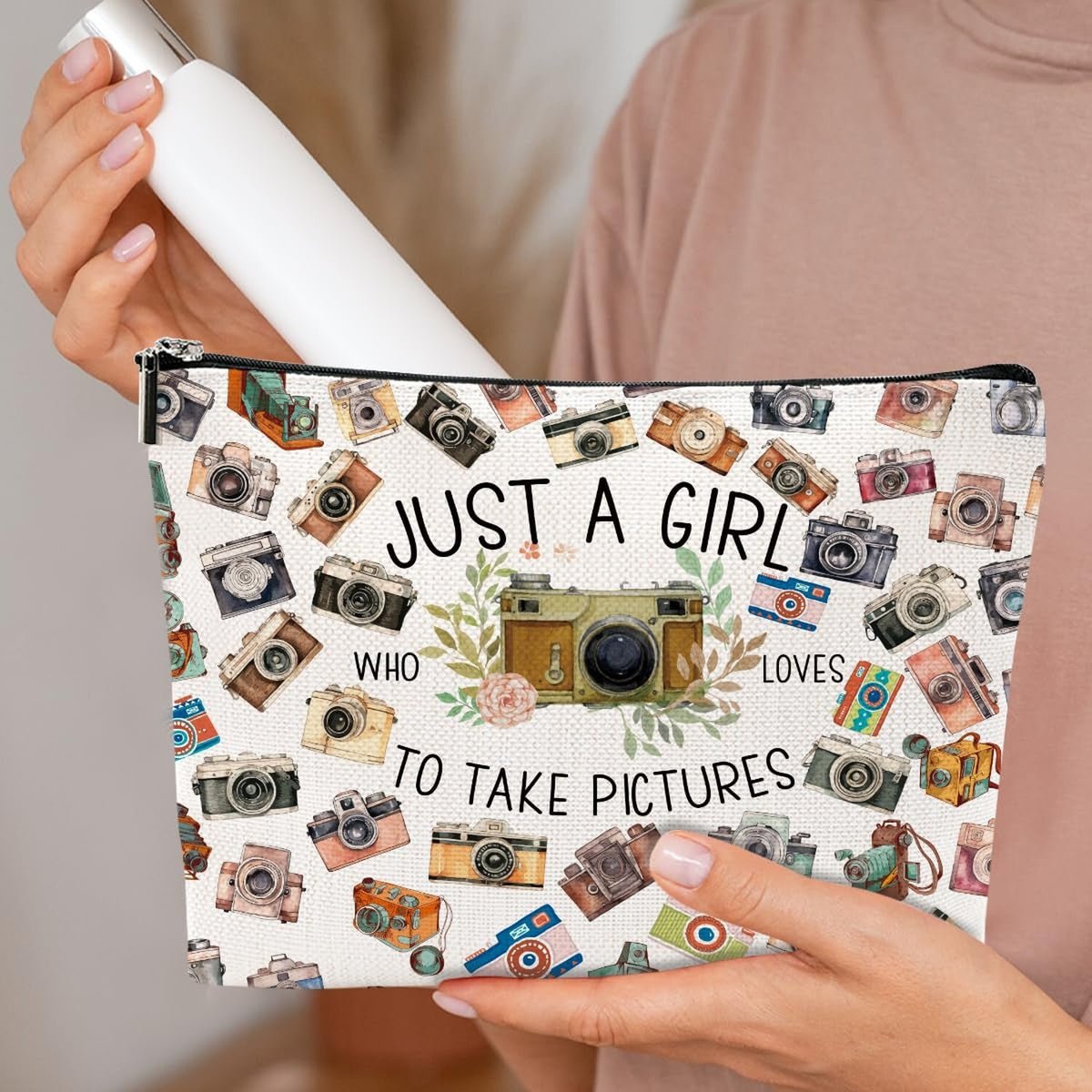 Large Capacity Makeup Bag for Women - Waterproof Cosmetic Organizer Gift