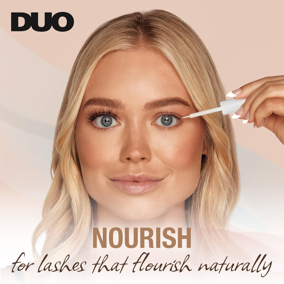 Brush-On Clear Lash Adhesive with Nourishing Formula - 24 Hr Strong Hold Eyelash Glue
