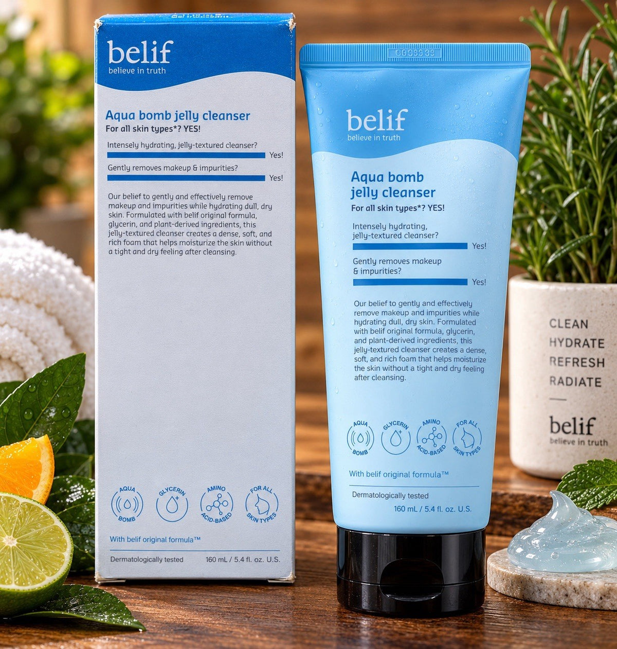 Hydrating Jelly Facial Cleanser for All Skin Types - 5.4 oz