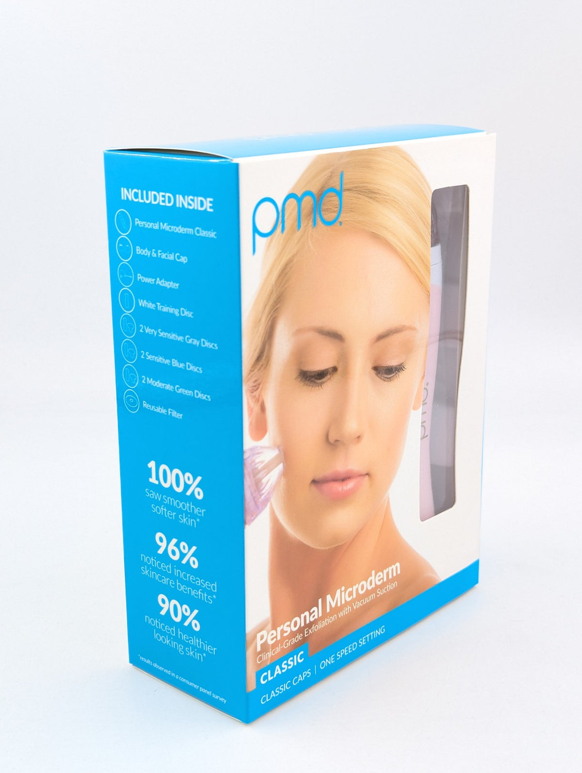 Microdermabrasion Exfoliator Tool with 2 Speeds and Vacuum Suction - Blush