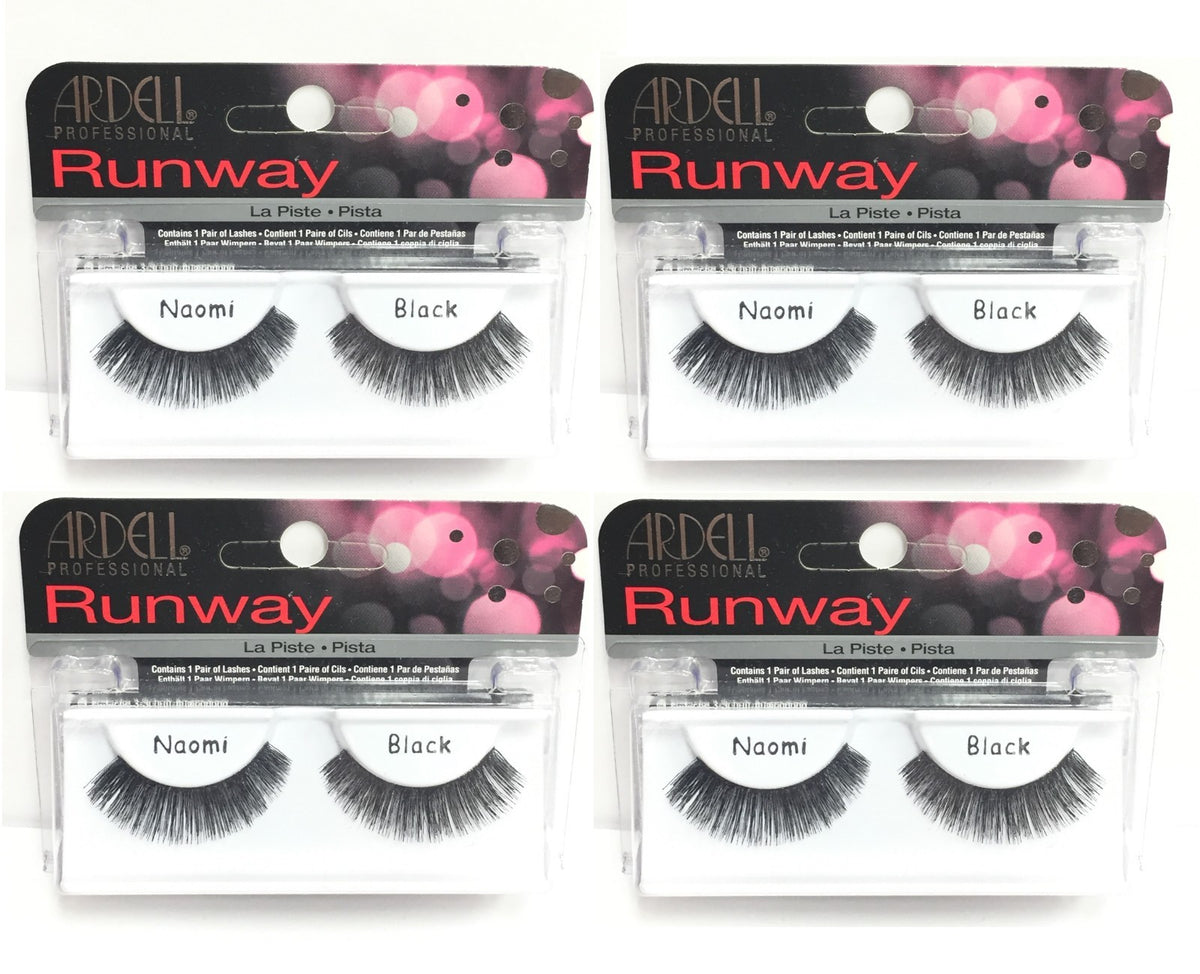 Ardell Naomi False Eyelashes Black - Pack of 4