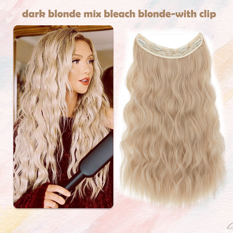 Hair Extensions with Elastic Band & Miracle Ring - Thick, Real Hair