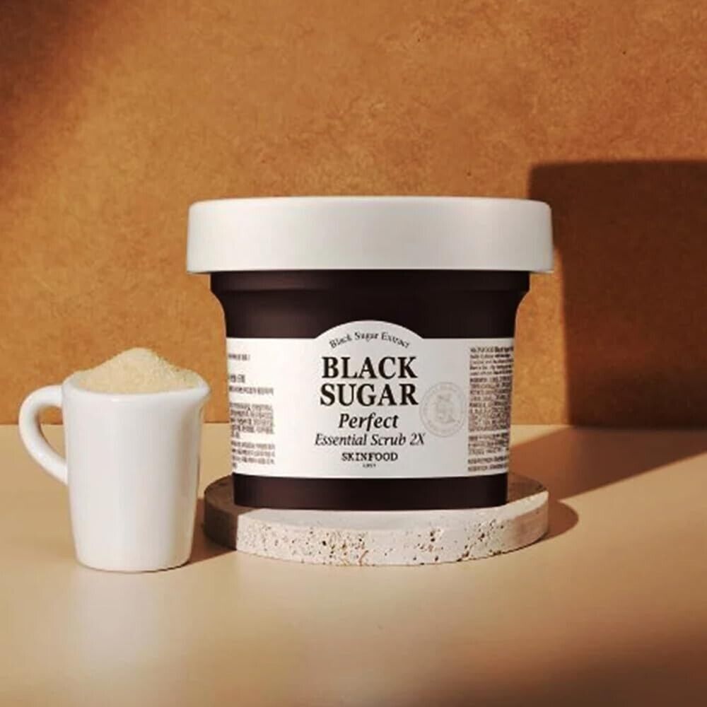 Skinfood Black Sugar Perfect Essential Scrub 2X 7.40 oz / 210g
