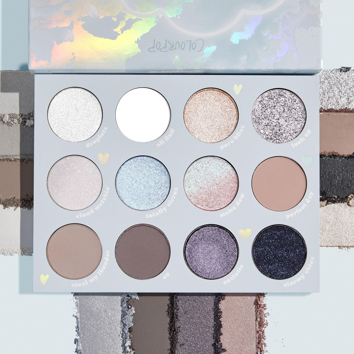 ColourPop Eyeshadow Palette with Matte, Metallic, Glitter & Sparkle Finishes - High-Pigment Eye Makeup