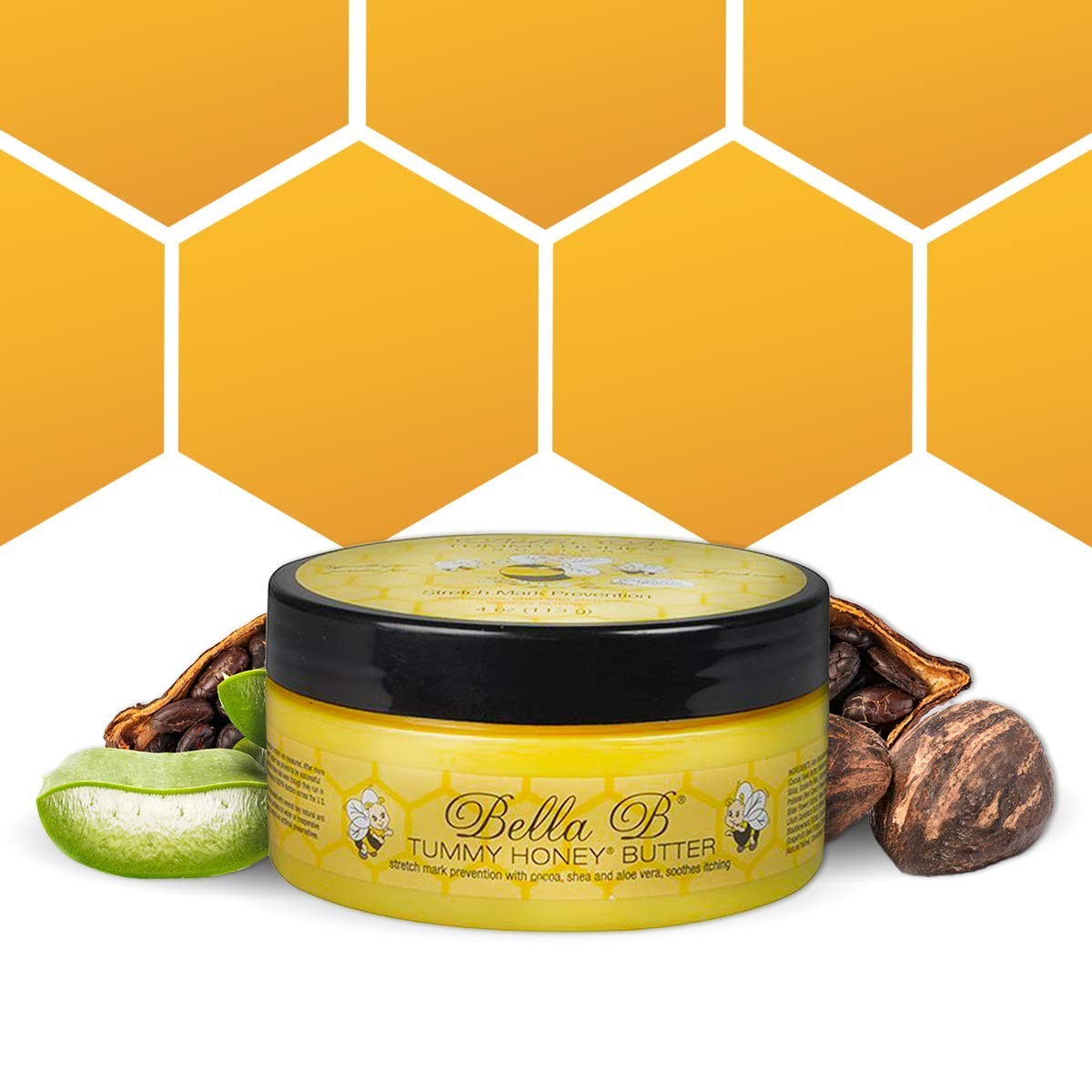 Bella B 4oz Tummy Honey Butter Pregnancy & Baby Safe, for Fading