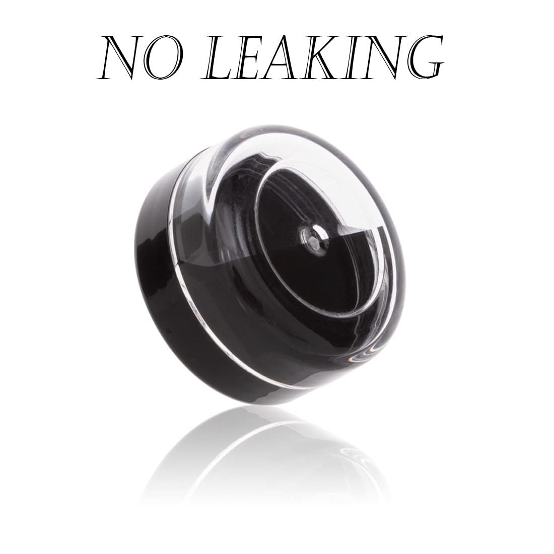 40 Black Refillable Cosmetic Sample Containers 10g with Lids