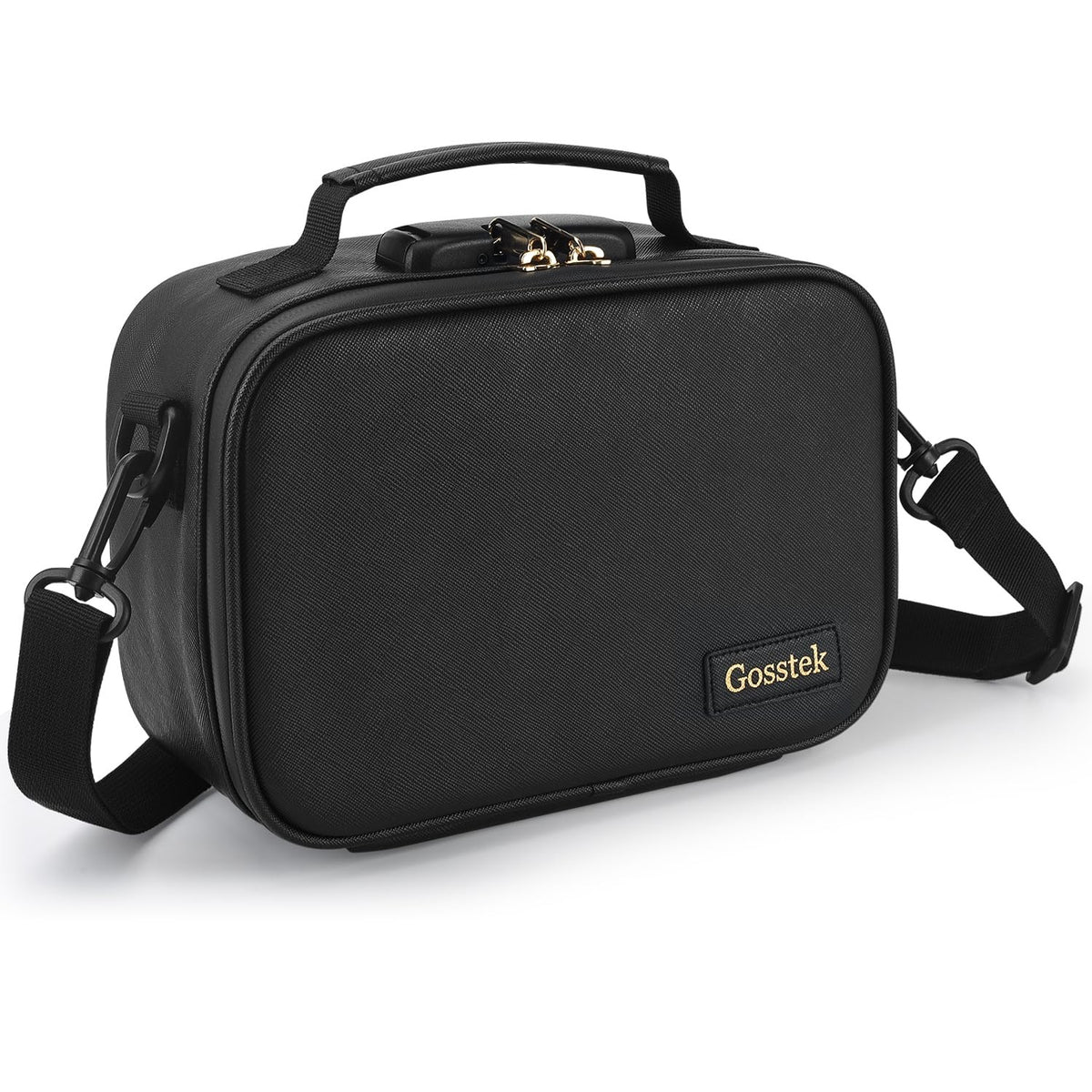 PU Leather Storage Bag with Combination Lock - Multi-Use Travel & Home Organizer