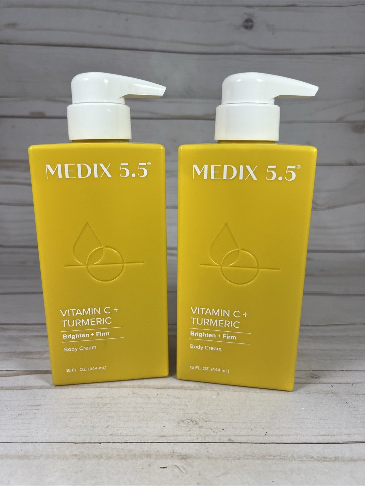 MEDIX 5.5 Vitamin C + Turmeric Brighten Firm Body Cream 15oz (2Pack)