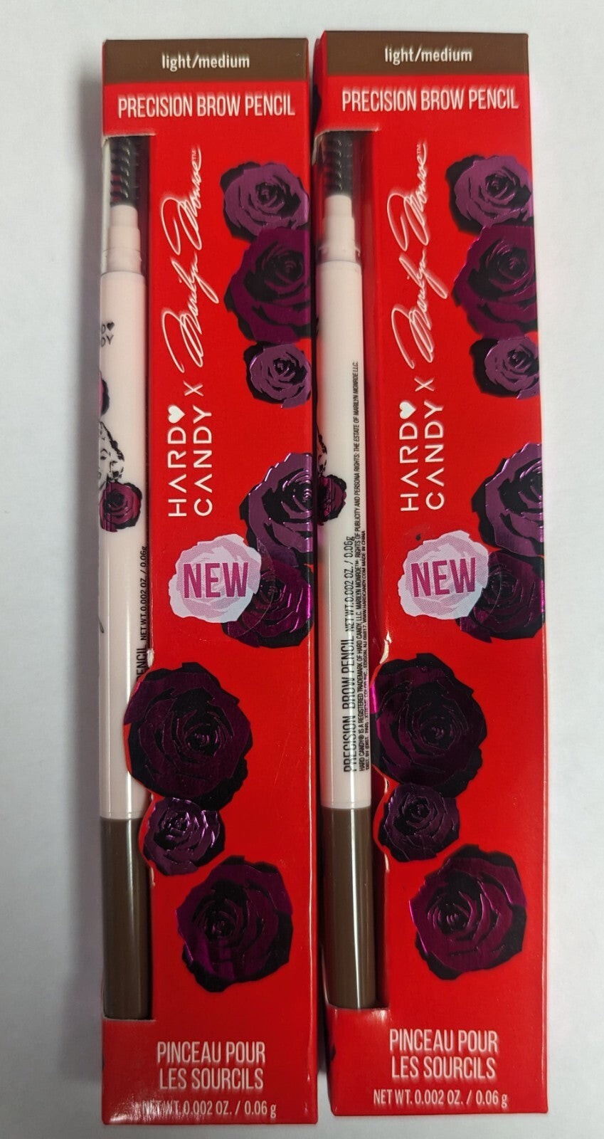 Hard Candy Marilyn Monroe Precision Brow Pencil Set - Light/Medium 0.002oz 2-Pack