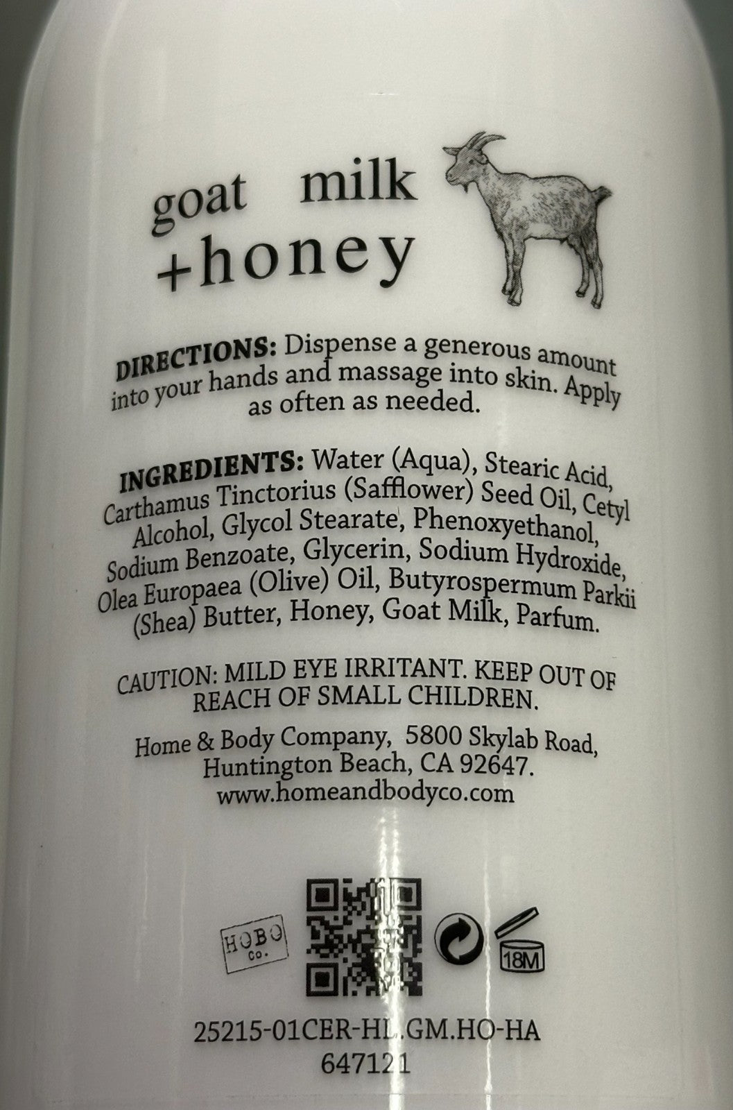 Goat Milk & Honey Body Lotion - Honey Almond Scent, 2-Pack