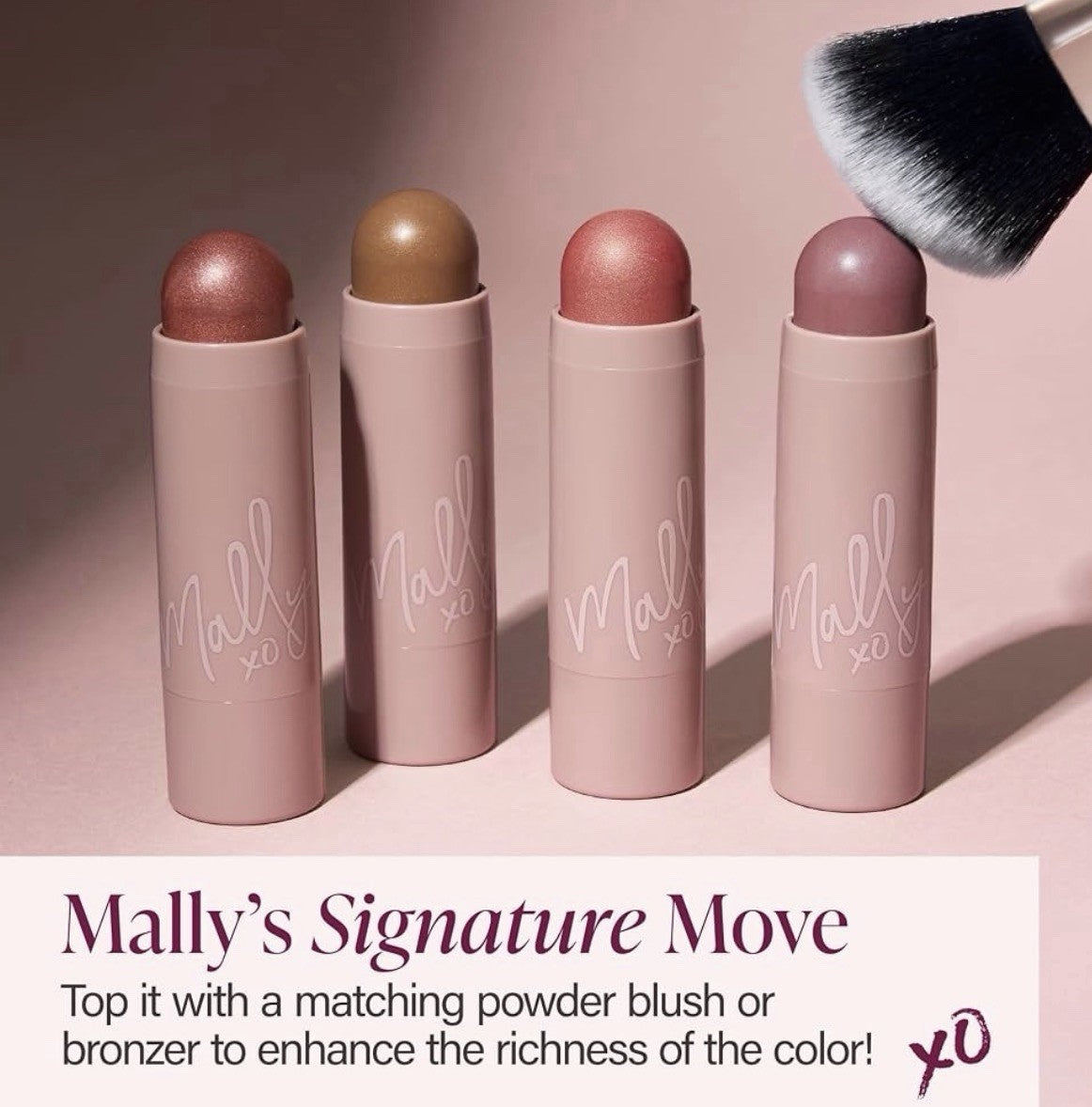 Face Highlight Stick with Mauve Shimmer for Contouring & Glow - Unisex