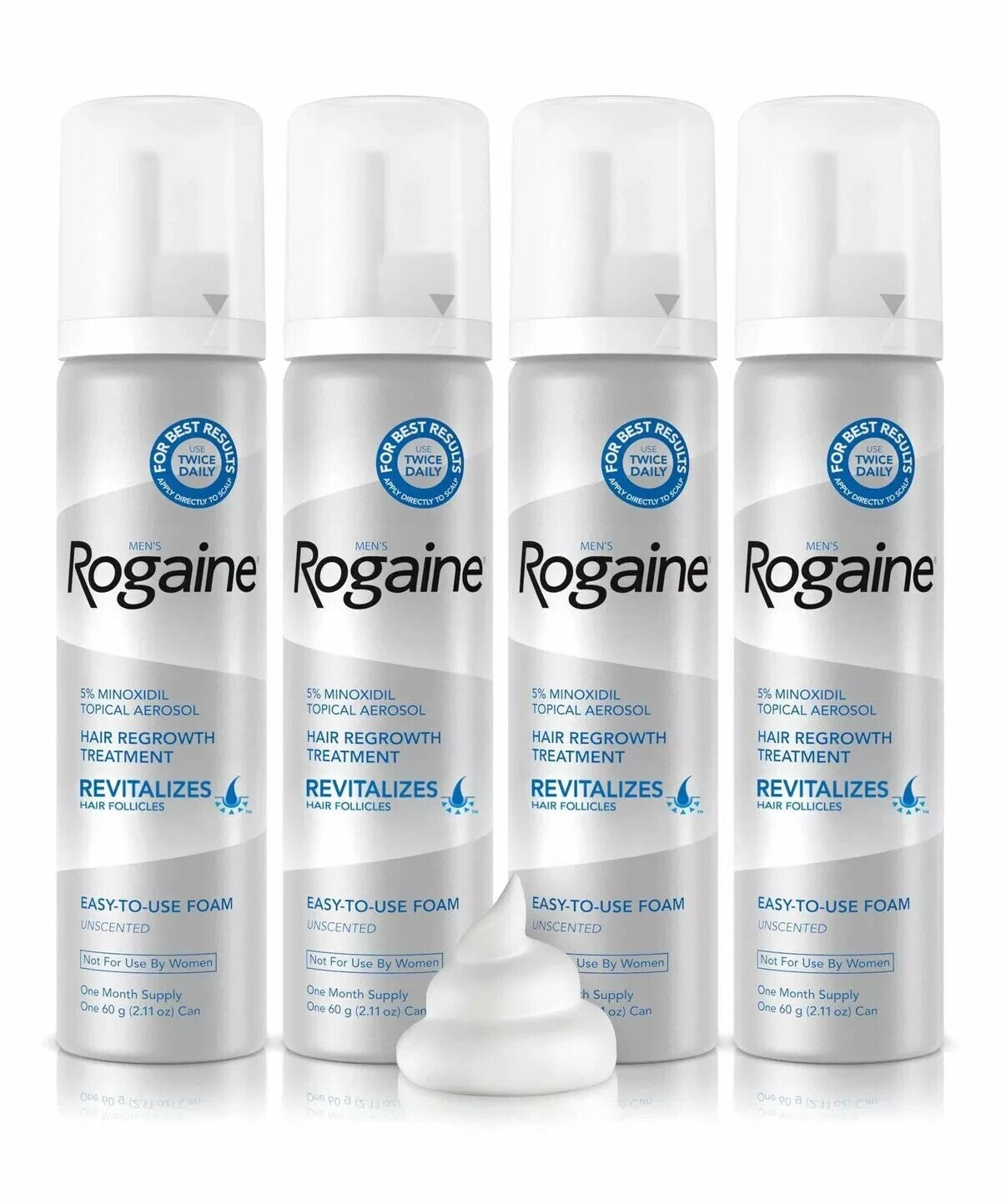 Minoxidil 5% Hair Regrowth Foam Treatment for Men