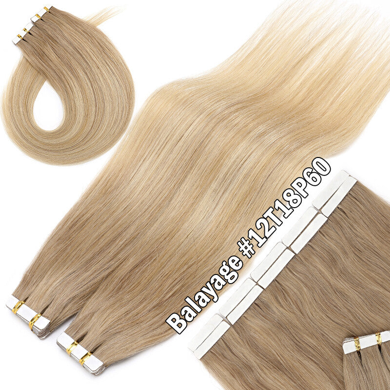 Remy Human Hair Tape-In Extensions 18-22 Inches - Thick & Natural Look