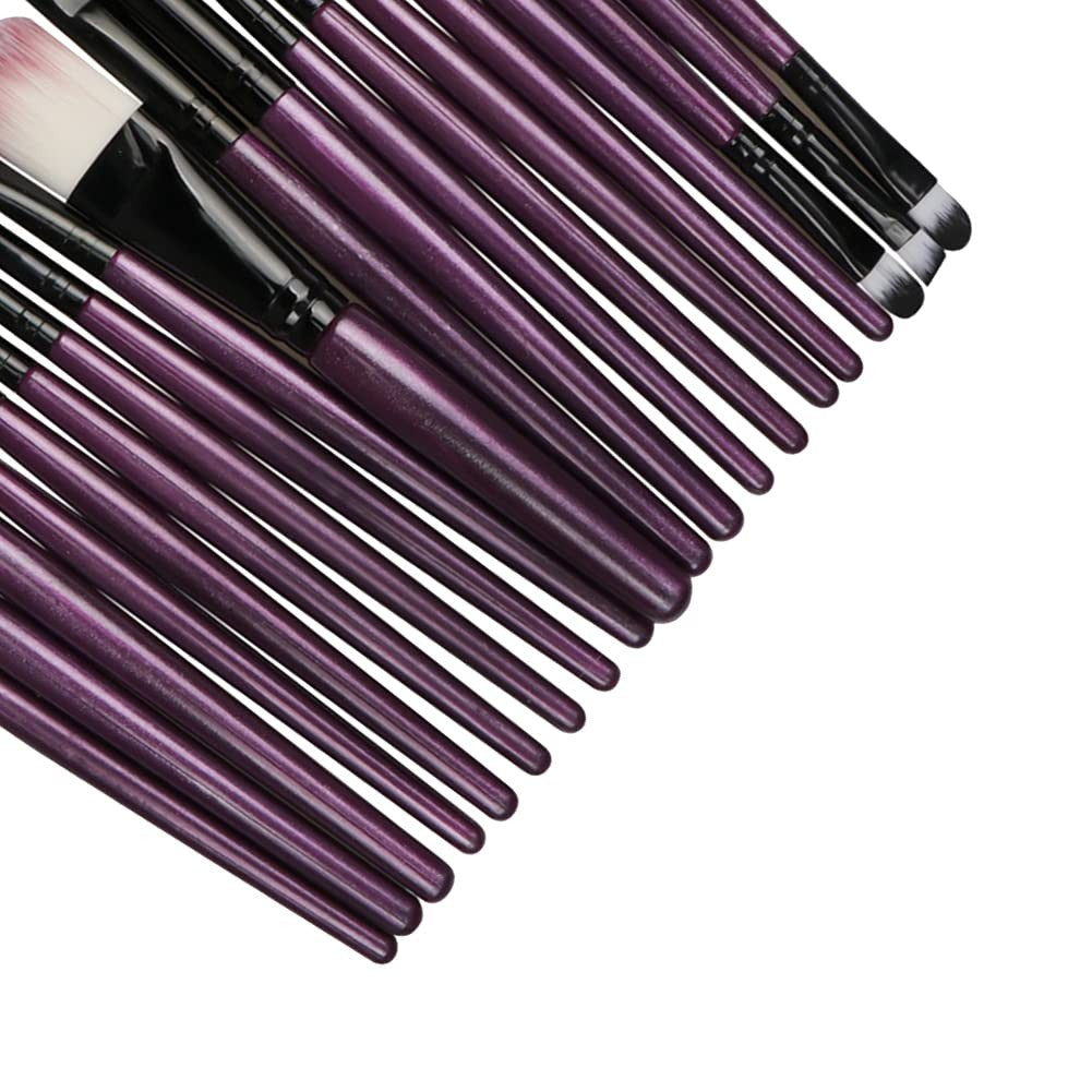 20-Piece Professional Makeup Brush Set for Face Eyes Lip Cosmetics