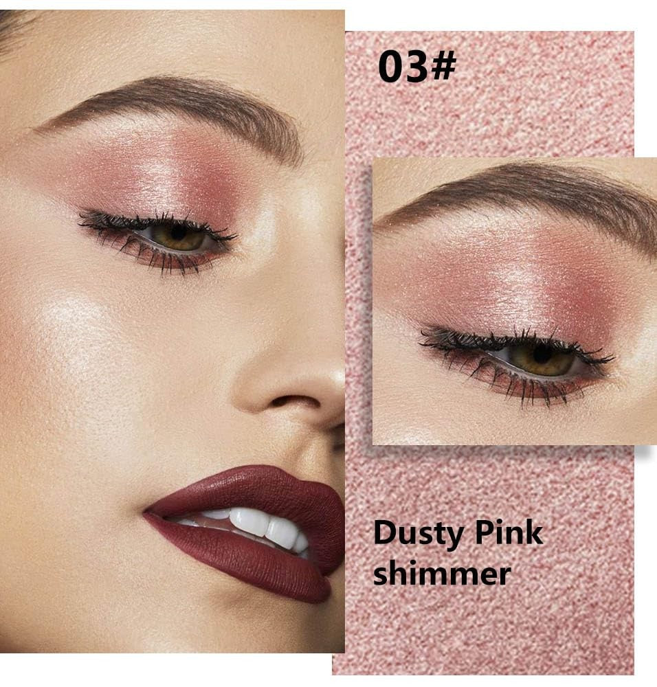 Dusty Pink Champagne Eyeshadow Palette - Rose Gold & Nude Shades
