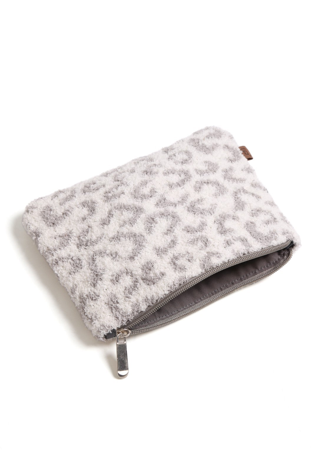 Leopard Pattern Travel Pouch with Zipper Closure - Small Cosmetic & Organizer Bag