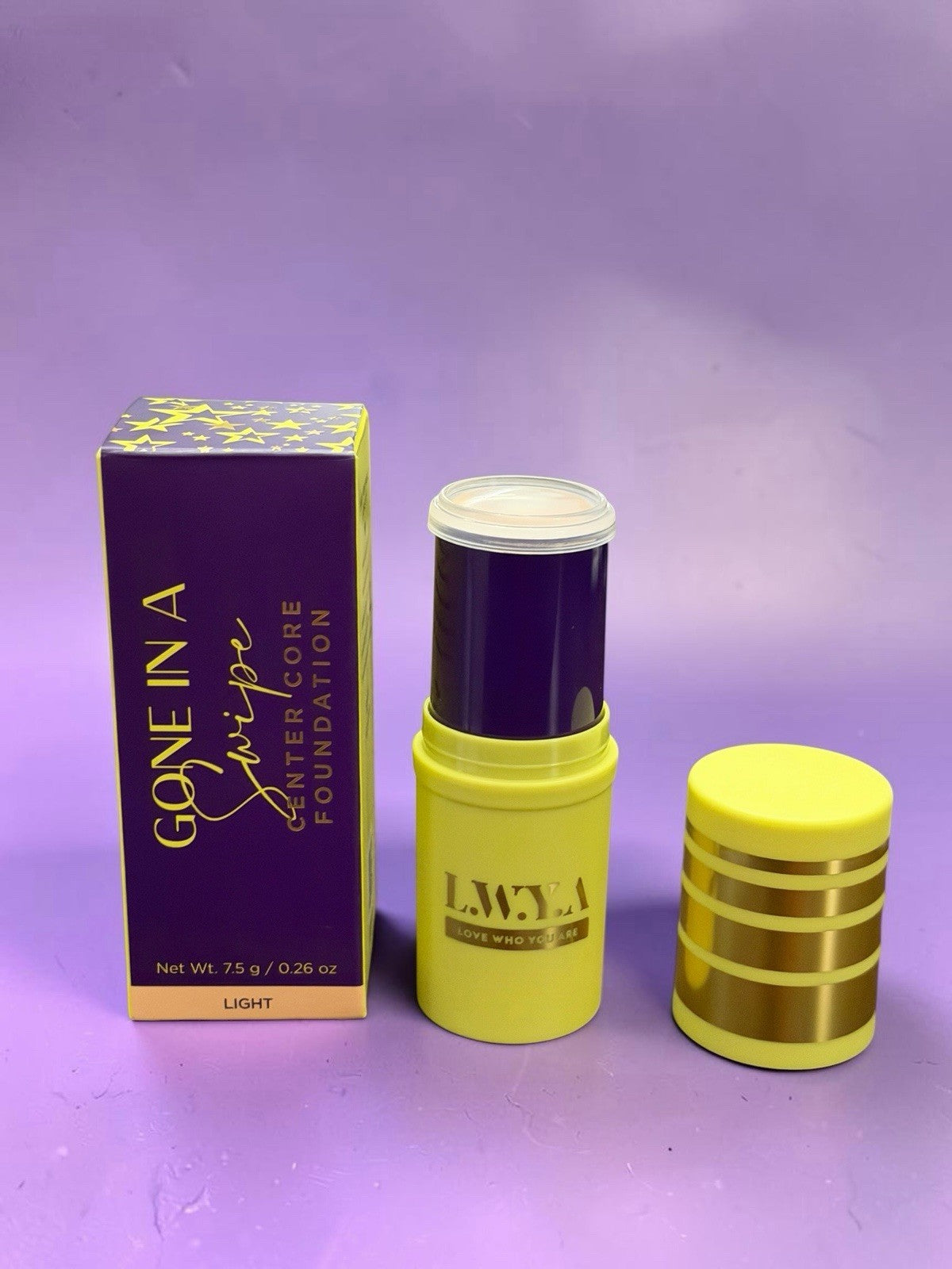 Light Foundation Stick - Buildable, Moisturizing Center Core Makeup 0.26 oz