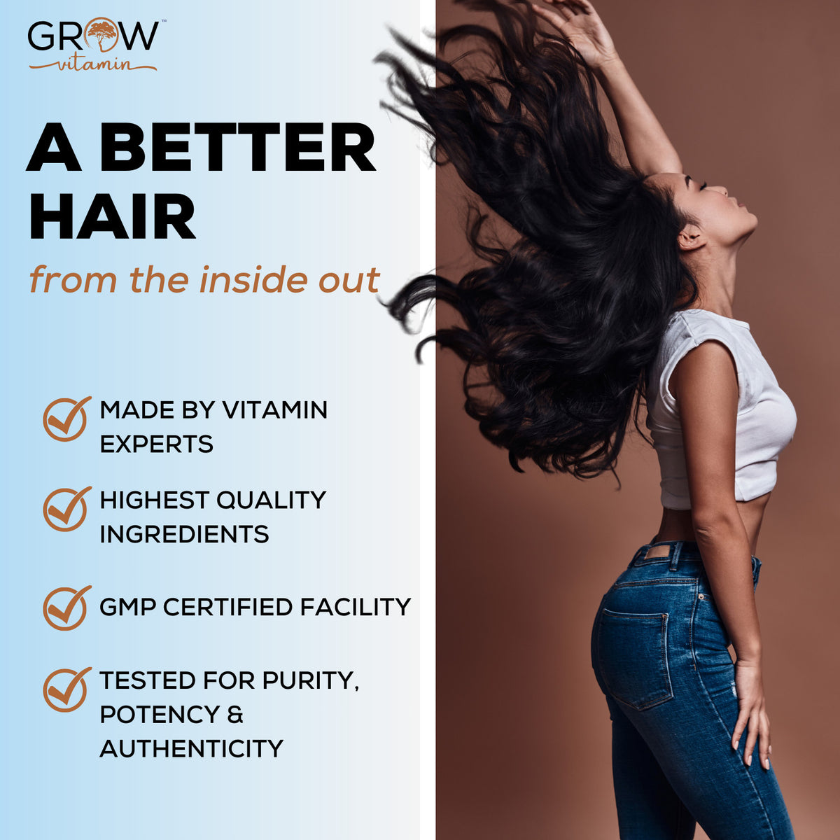 Hair Growth Supplements for Men - 60 Capsules