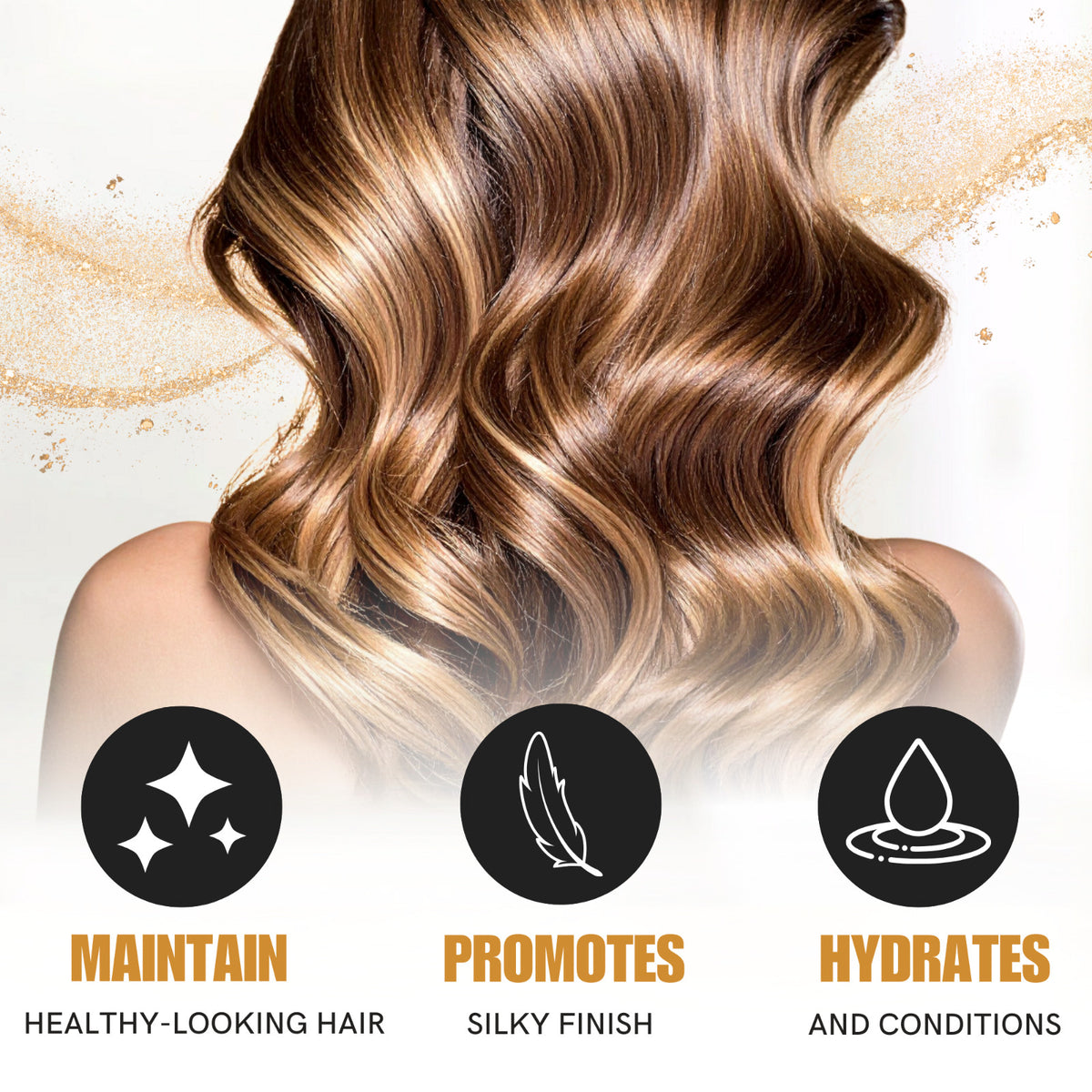 24K Gold Hair Treatment – Shine & Frizz Control (2-Pack)