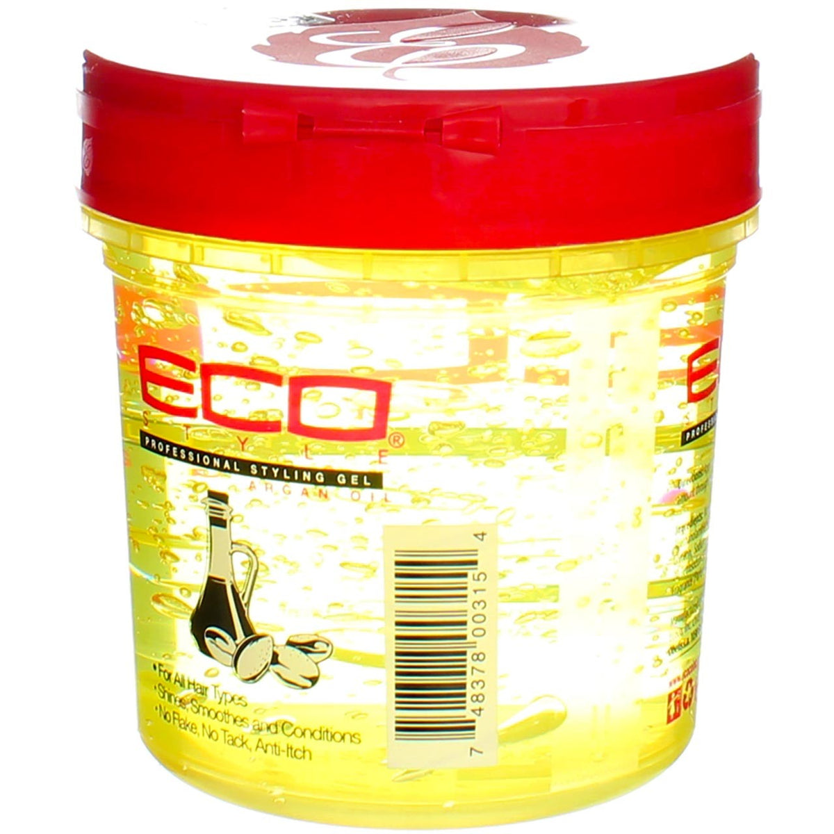 Eco Style Styling Gel with Argan Oil - Maximum Hold, Alcohol-Free, 16oz