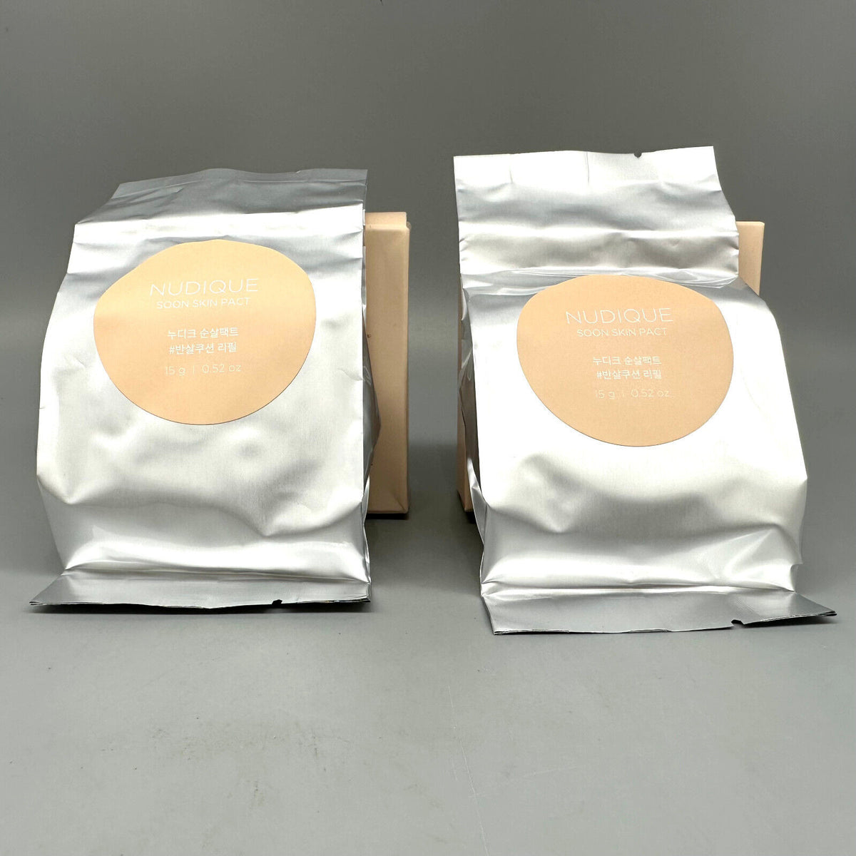 Korean Cushion Foundation 2-Pack Natural Shade - Lightweight Face Makeup